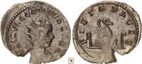 Roman Empire Antoninianus Valerian II. as Caesar, Pietas Avgg, Priestly implements -