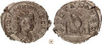 Roman Empire Antoninianus Valerian II. as Caesar, Pietas Avgg, Priestly implements -