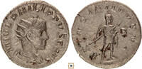 Roman Empire Antoninianus Philip II. as Caesar,PRINCIPI IVVENT, Philip II. in military dress -