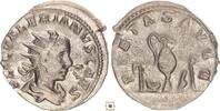 Roman Empire Antoninianus Valerian II. as Caesar, Pietas Avgg, Priestly implements -