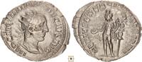 Roman Empire Antoninianus Trajan Decius, Genius Exerc Illyriciani, Genius standing -