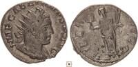Roman Empire AR Antoninianus Gallien, Liberalitas standing -