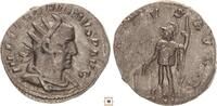 Roman Empire Antoninianus Valerian I., VIRTVS AVGG, Virtus standing -