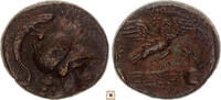 Greek AE 21 mm Phrygia Apameia, Kokos, Magistrate, Bust of Athena / Eagle -
