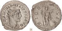 Roman Empire Antoninianus Philip I., FIDES MILIT, Fides standing, holding standard -