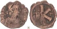 Byzantine Empire 1/2 follis Justinian I., Theoupolis / Antioch /, R! -