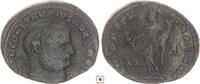Roman Empire follis Constantius I., Chlorus as Caesar, Geinius standing, Alexandria -
