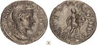 Roman Empire AR denarius Gordian III., Emperor in military dress -