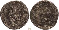 Roman Empire AR denarius Caracalla, PONTIF TR P XI COS III, Concordia seated, Barbaric imitation -