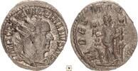 Roman Empire Antoninianus Valerian I., FIDES MILITVM, Fides holding signum in each hand -