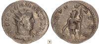 Roman Empire Antoninianus Valerian I., VIRTVS AVGG, Virtus standing -