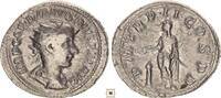 Roman Empire Antoninianus Gordian III., Emperor sacrificing over altar -