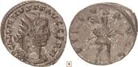 Roman Empire Antoninianus Gallien, VIRTVS AVGG, Mars/Virtus advancing right holding trophy(bare head), R! -