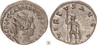 Roman Empire Antoninianus Gallien, VIRTVS AVGG, Virtus standing -