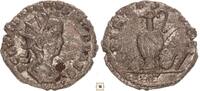 Roman Empire Antoninianus Valerian II. as Caesar, Pietas Avgg, Priestly implements -