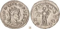 Roman Empire AR Antoninianus Philip I., Aequitas standing -