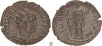 Roman Empire AR Antoninianus Valerian I., FIDES MILITVM, Fides holding Vexillum and Standard -