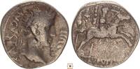 Roman Empire AR denarius Augustus, Gaius Caesar on Horseback -