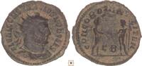 Roman Empire Antoninianus Constantine I. Chlorus, CONCORDIA MILITVM, Emperor receiving globe from Jupiter -