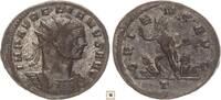 Roman Empire Aurelianus, ORIENS AVG, Sol standing between two captives, Ticinium Antoninianus 270-275 silvered