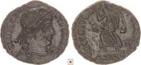 Roman Empire AE3 Valentinian I., /D-S/, Victory advancing left -