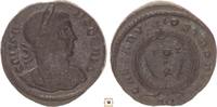 Roman Empire AE follis Crispus as Caesar, VOT X between Palm branches in wreath, Aquileia -