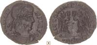 Roman Empire AE reduced follis Constans, Two Victories, Siscia -