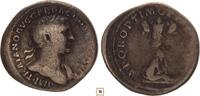 Roman Empire AR denarius Trajan, Trophy Dacia conquest commemorative -