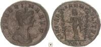 Roman Empire Antoninianus Severina, Concordia Militvm, Concordia holding two standards -