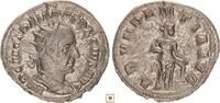 Roman Empire AR Antoninianus Trajan Decius, ABVNDANTIA AVG, Abundantia standing -
