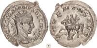 Roman Empire AR Antoninianus Trajan Decius, ADVENTVS AVG, Emperor on horseback -