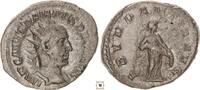 Roman Empire AR Antoninianus Trajan Decius, ABVNDANTIA AVG, Abundantia standing -