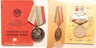 USSR - Soviet Union medal Veteran of Labour with award certificate -