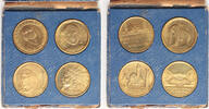 France 4 bronze medals Expositiona Coloniale Internationale Paris, in card case of issue -