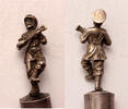 Russia - Imperial silver bottle stopper Balalaika Player Cossack, Hallmarked -