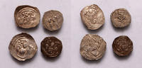 Austria pfennig 4pcs of Berthold von Aquileia, Halbling, Windischgraz lot -