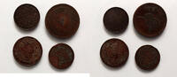 Ottoman Turkey 10,20,40 para 4 pcs lot -
