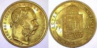 Österreich Ungarn  8 forint/20 Francs 1888 ss-vz