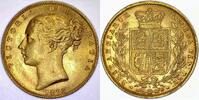 Australia 1 Sovereign Victoria 1st portrait; Shield -