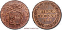 Papal States / Kirchenstaat BAIOCCO ROMANO Gregor XVI. -