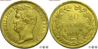 France / Frankreich Louis-Philippe I. König der Franzosen 20 FRANCS / 20 FRANKEN 1831 A fast Stempelglanz (60/70)