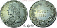 Papal States / Kirchenstaat / États pontificaux SCUDO 1854 AN IX Papst P... 350,00 EUR  zzgl. 49,90 EUR Versand