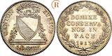 SCHWEIZ ZÜRICH, STADT 40 Batzen 1813 PCGS MS64. Erstabschlag. Herrliche Patina, fast Stempelglanz