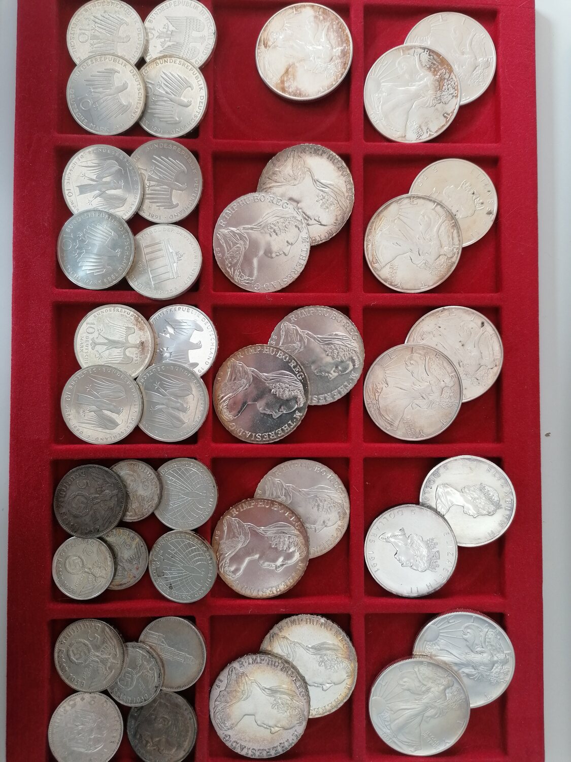 VERMISCHTES LOT WELT DEUTSCHLAND Silbermünzen und Silbermedaillen sehr
