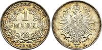 KAISERREICH Kleinmünzen 1 Mark 1875 C Feine Patina, Stempelglanz
