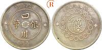 CHINA SZECHUAN PROVINCE 7 Mace and 2 Candareens (Dollar) year 1 (1912), Chengdu Patina, sehr schön /