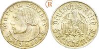 DRITTES REICH Gedenkmünzen 5 Reichsmark  Luther  1933 D Schöne Patina. Fast Stempelglanz
