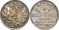 TSCHECHIEN SPORK, GRAFSCHAFT Silbermedaille 1723, unsigniert Selten in dieser Erhaltung. Feine Patina, vorzüglich