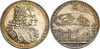 STOLBERG-ROSSLA Talerförmige Silbermedaille 1710 Jost Christian zu Stolberg-Roslsa, 1704-38 Sehr attraktives Exemplar mit feiner Tönung, vorzügli...