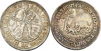 SACHSEN Johann Georg I. und August, 1611-1615 Affenschautaler 1611, Dresden Von größter Seltenheit. Schöne Patina, winzige Randfehler, sehr schön